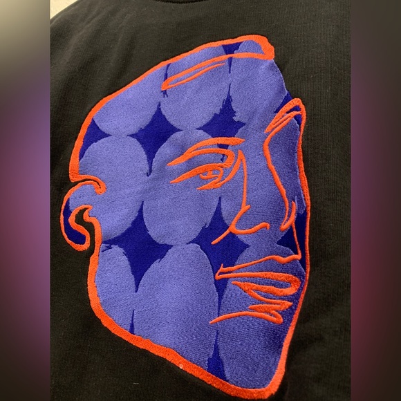 Wolf & Badger 1/10 Embroidered Sweatshirt, Gung Ho unisex adult XS - Picture 7 of 11